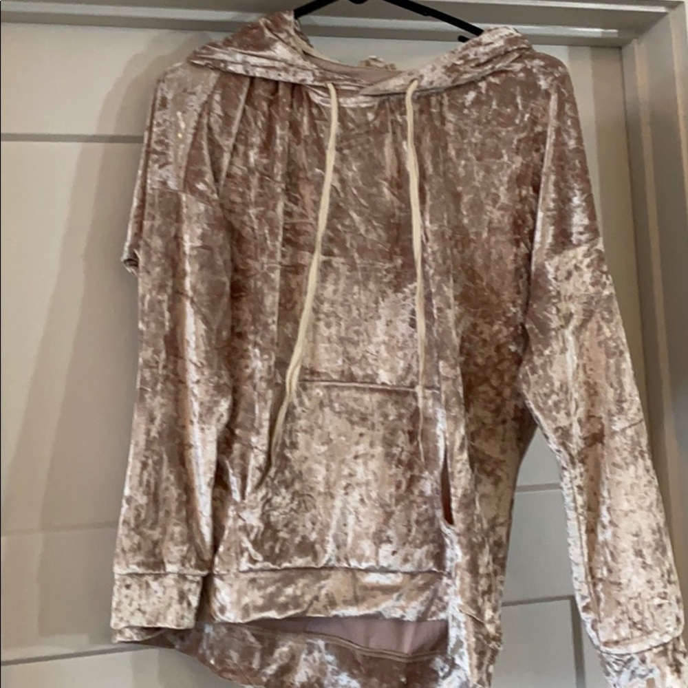 Velvet hoodie